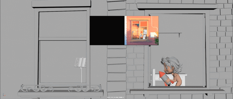 2d animation , short film Ventanas, Leonardo Pereira Supervisor